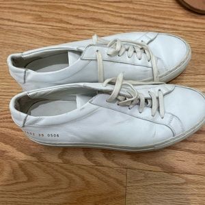 Common Projects Original Achilles Low Sneaker in White!! Size 39